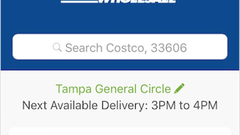 Shipt Costco Mobile App Screen